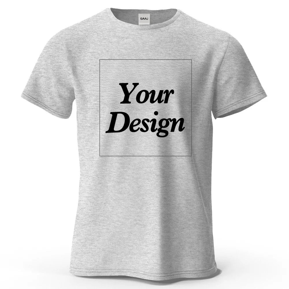 Custom T shirt Customized tshirt Personalized Tee Shirt Diy Print Your Photo Brand Logo Text Men Women 100% Cotton Premium Gift