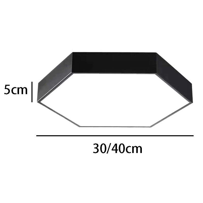 ADELIER Modern LED Ceiling Lights Macaron Hexagonal Ceiling lamp Study Living room Bedroom Living Room Lighting
