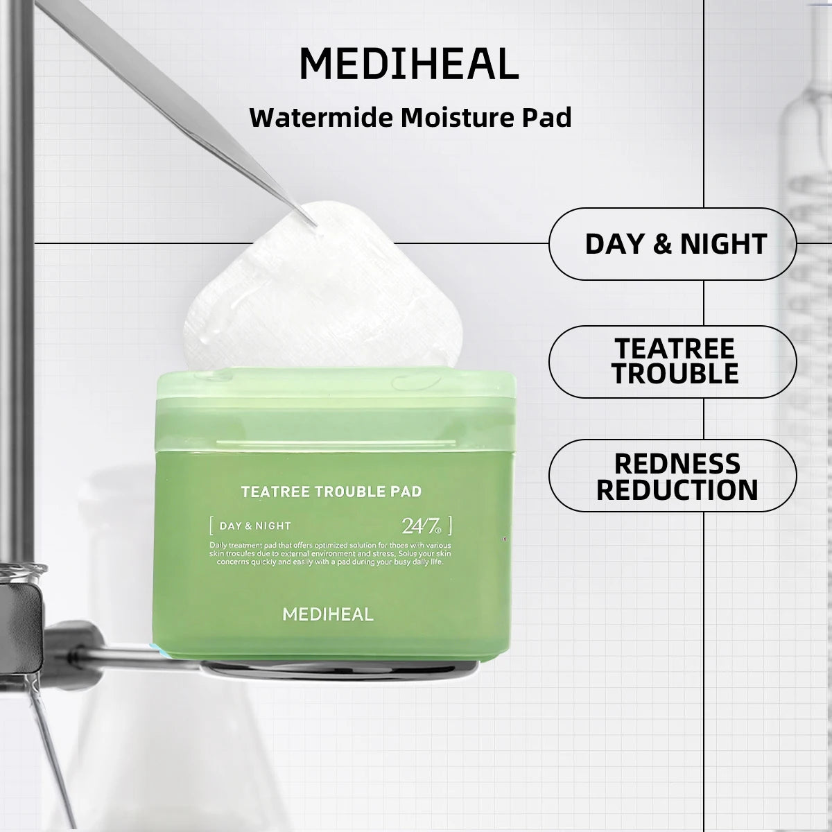 MEDIHEAL Pad,Ready-to-Use Pad,Daily Skincare Pads,Long-Lasting Moisture,Intense Hydration,Korean Skincare,K-Beauty,Korean Makeup