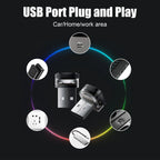 Car LED Lights Interior Wireless LED USB Car Light Ambient atmosphere No modification required Multiple Modes Interior Lighing
