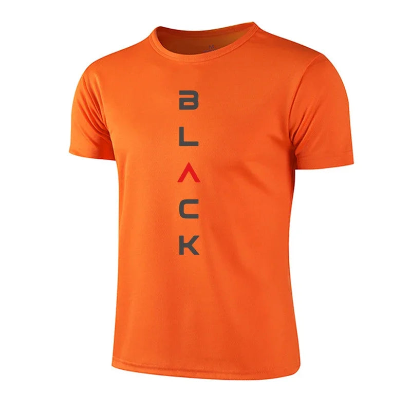 2026 Brand New Men Exercise Trainning T-shirt Cool Marathon Tees Summer Male Gym Outdoor Fitness Running Short Sleeved Top