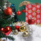 24 Pcs 3/4/6CM Christmas Balls Big Ball Christmas Tree Pendant Ornaments for Party Decor 2025 New Year Navidad Gifts Accessory