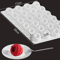24 Cavity Raspberry Shape Silicone Mold for Cake Mousse Jelly Chocolate Pudding Dessert