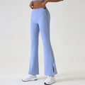 Flared Sports Yoga Pants High-Waisted Women Pants and Trousers Women Trousers Fitness Female Clothing Solid Color Women
