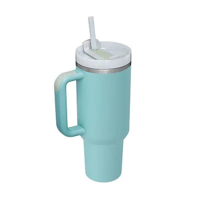 New Hot 40oz Insulated Tumbler acuum Cup 2.0 Thermal Mug for with Handle Straw Stainless Steel Hot and Cold Coffee Drinking