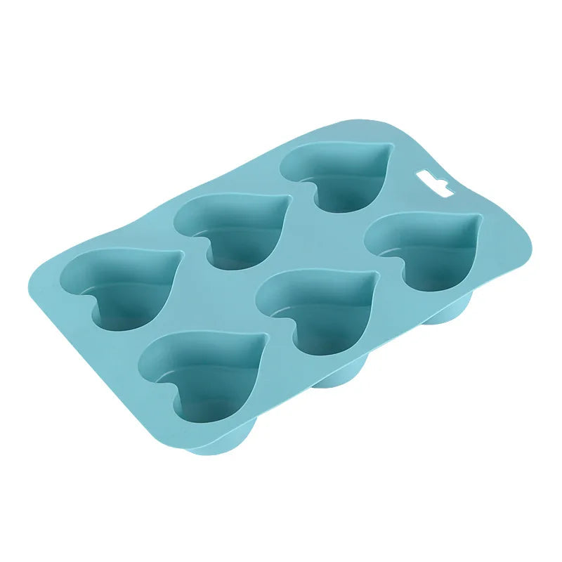 Spot silicone cake mold heart-shaped silicone maffin cup DIY handmade jelly pudding mold oven baking tool
