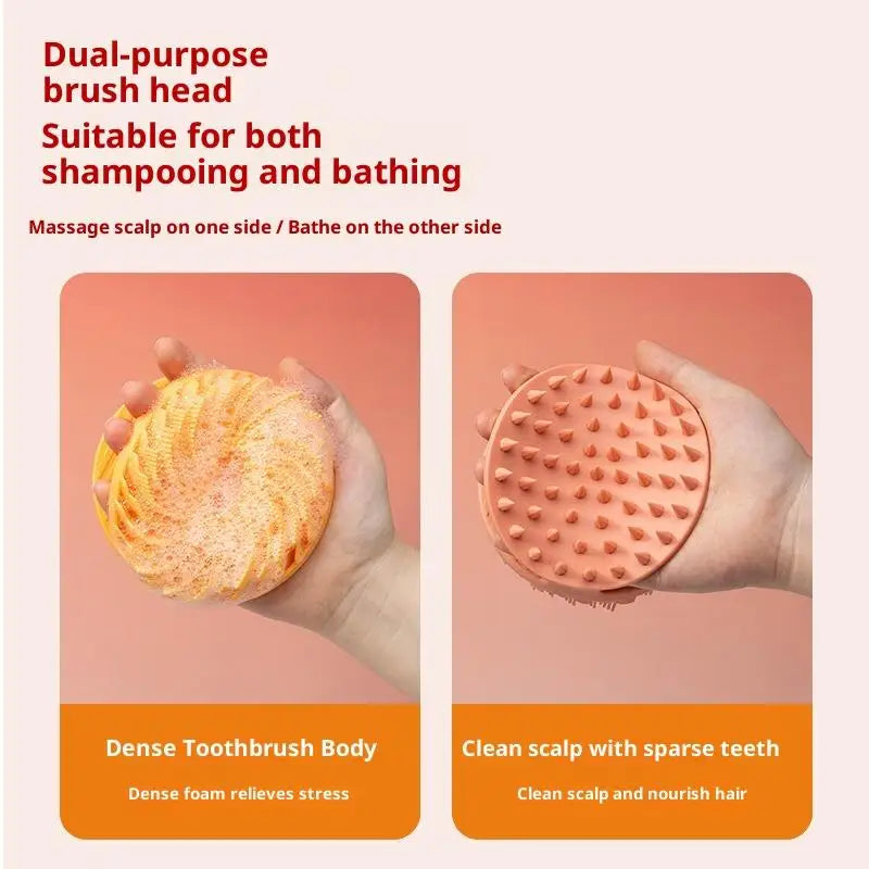 Soft Silicone Body Scrubber Scalp Exfoliating Non-irritating Body Wash Massager Bath Shower Brush Body Scrub Skin Care Bath Tool