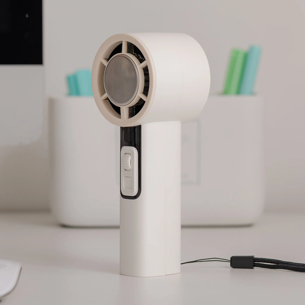 molancano MOLANCANO Portable Mini BLDC 100-Speed Handheld Air Conditioner Fan Rechargeable Cooling Fan USB Wireless Handy Fan