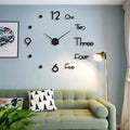 3D Wall Clock Mirror Wall Stickers Creative DIY Wall Clocks Modern Design Mute Quartz Needle Watch Home Decor