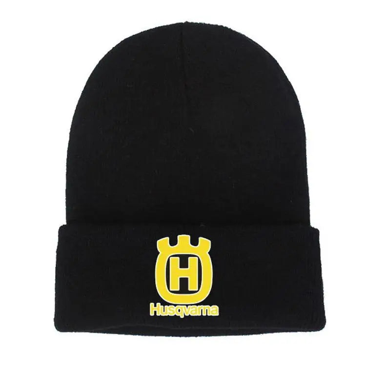 For Husqvarna Motorcycle Enthusiasts Knitted Hats Windproof Hats For Autumn and Winter Warm Hats Baseball Hats Trendy Cold Hats