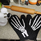 halloween Skeleton Hand Soft Oven Mitt set Housewarming Pot Gift Holder Hostess Dad Room Decoration halloween Party Supplies