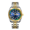 New Gear Ring Steel Strip Watch For Men Doubles Calendar Night light Large Dial Waterproof Male Fashion Quartz Clock Watches