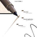 Judydoll Precision Liquid Eyeliner Pen, Ultra-Fine Tip, Waterproof, Smudge-Proof, 24-Hour Long-Lasting, Perfect for Lash Line