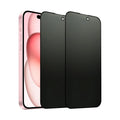 2 Pack Matte Privacy Screen Protector for iPhone 17 6.3 Inches, Scratch Resistant Tempered Glass Film, Full Coverage