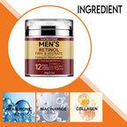 Men's Retinol Firming Face Cream Skincare Moisturizing Collagen Brightening Smooth Wrinkles Facial Face Men Skin Care Treatment