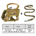 Tactical Military Vest Pet Harness and Leash Set for Cats and Dogs