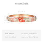 Enameled Bracelets For Women Flower Women Bangles Indian Chinese Viking Bracelet On Hand African Jewelry Dubai Women's Gift Girl