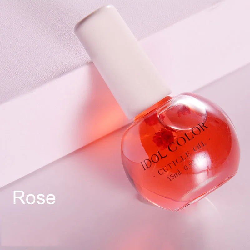 8 Flowers Nail Nutrition Oil,Moisturizing Dried Nutrient Nail Cuticle Oil ,Nails Care Repair Damaged Liquid Nail Art Design Tool