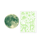 Astronaut Luminous Wall Stickers, Stars and Moon, Luminous Self-adhesive Wallpaper, Suitable for Children's Bedroom Decoration