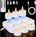 LED Candles 24/12 Pack Flameless Flickering Tea Light Warm White Candle for Party Wedding Birthday Christmas Gifts Home Decor