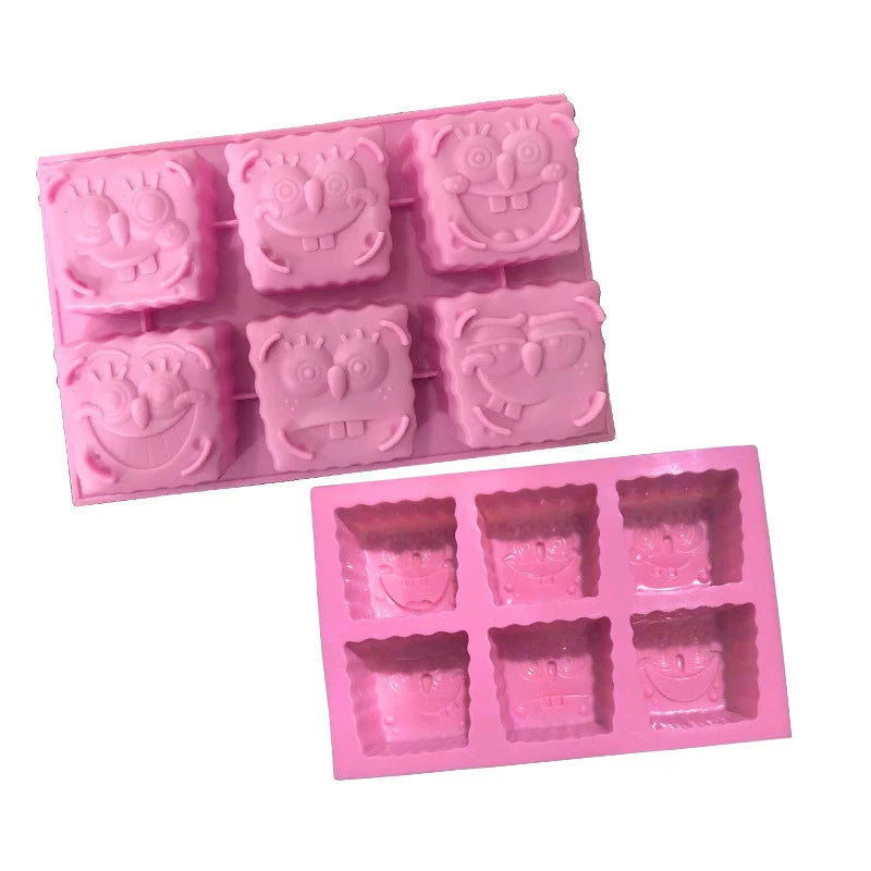 Cartoon Silicone Mold For Soap Making Baby Shower Bath Bomb Chocolate Candy Cake Decoration Lotion Bar Jelly Kitchen Accessories