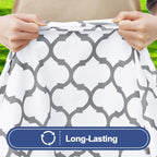 6 Foot Waterproof Elastic Fitted Tablecloths Rectangle Washable Polyester Table Cover Camping Outdoor
