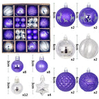 44Pcs 3-6CM Christmas Ball Merry Christmas Tree Topper Decoration for Home Decor Holiday New Year 2026 Navidad Gifts Supplies