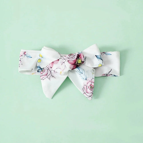 2PCS Baby Girl Floral Ruffle Short Sleeve Dress+Headwear Fashion Birthday Party Dress Summer Wear for Toddler Girl 0-3 Years
