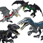 Jurassic World Brutal Raptor Building Blocks Dinosaur Model Tyrannosaurus Indominus T-Rex Assemble Educational Toy For Kids Gift