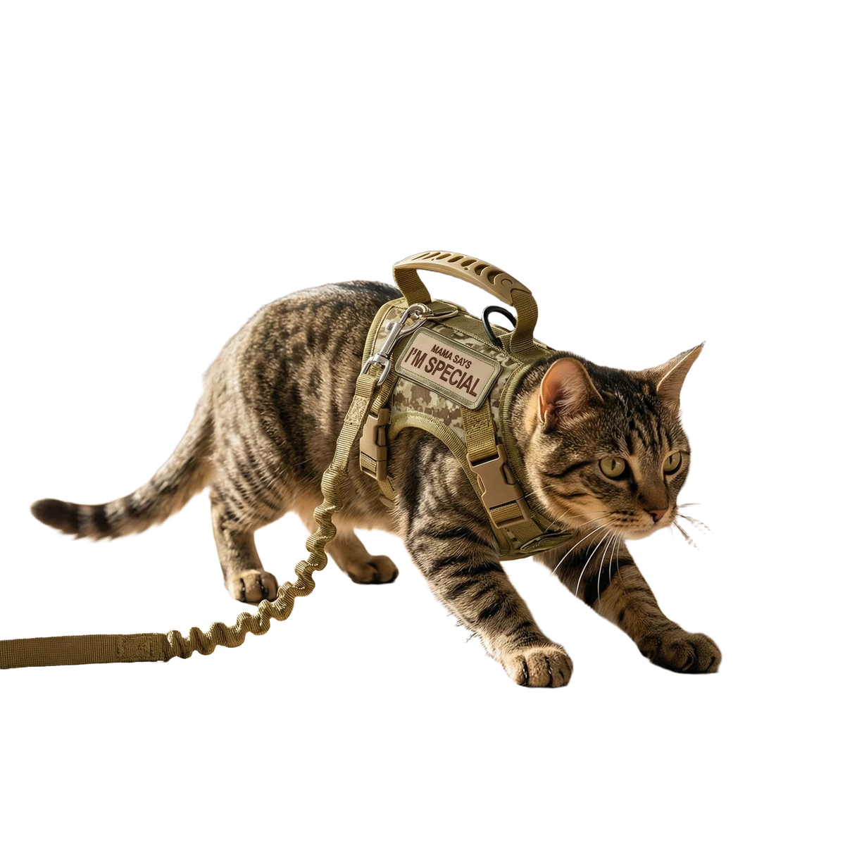 Tactical Military Vest Pet Harness and Leash Set for Cats and Dogs