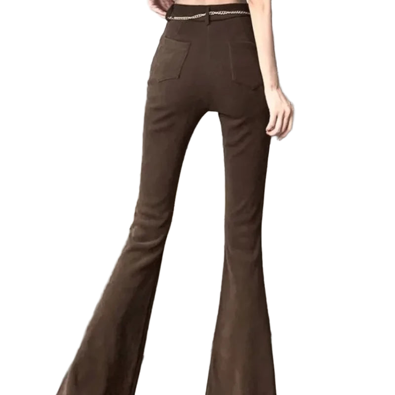 Pants for Women Fluid Woman Trousers High Waist Autumn Winter Trends 2025 Chic and Elegant New In Xxl Vintage G Harajuku Slacks
