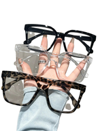 1Pc/2Pcs/3Pcs/4Pcs Elegant, Simple and Stylish Geometric Glasses with Transparent Lenses, Suitable for Daily Office Reading