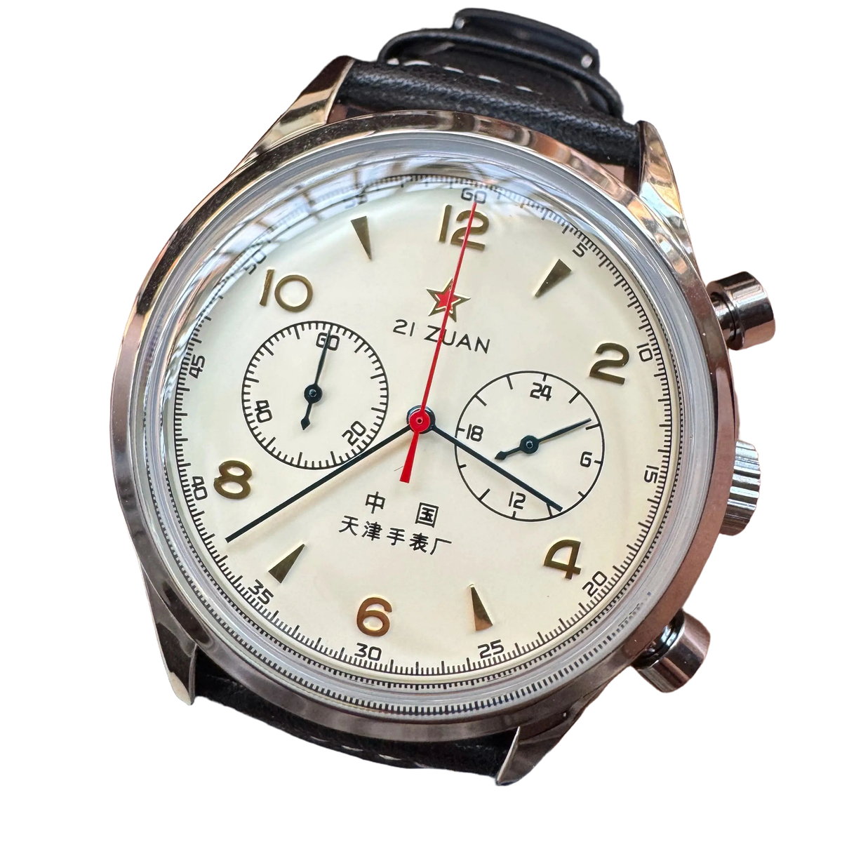 Men's watches 1963 pilot automatic watch 42mm waterproof retro quartz chronograph vintage dress watch