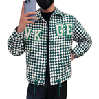 Men's Casual Jacket Spring Autumn Button Lapel Work Coat New plaid Multi-pocket Tops Men Fashion High Quality
