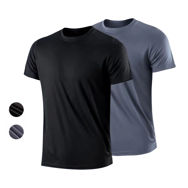 Quick-drying Round Neck Sport T-shirt Gym Fitness Shirt Trainer Running T-shirt Men Breathable Sportswear Костюм Женский Летний