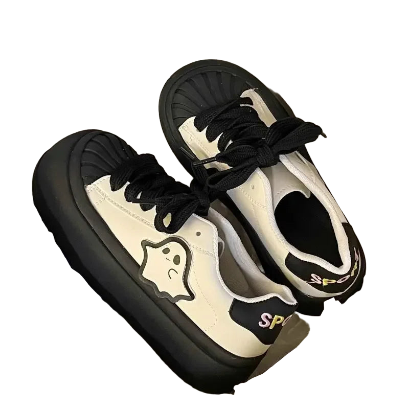 Shoes for Women High on Platform Round Toe Woman Footwear Trends 2025 Comfortable and Elegant Walking Aesthetic Vulcanized Shoe