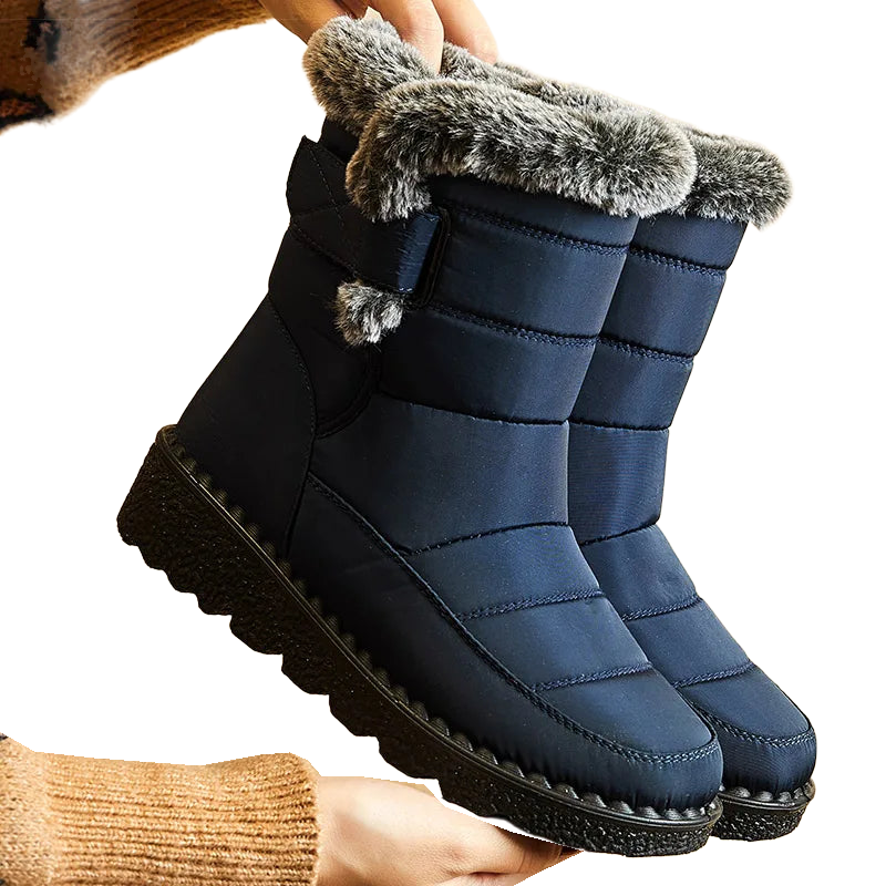 Women's Boots 2025 Trend Winter Shoes For Woman Winter Boots Ankle Low Heels Botas Mujer Waterproof Snow Boots With Fur Shoes