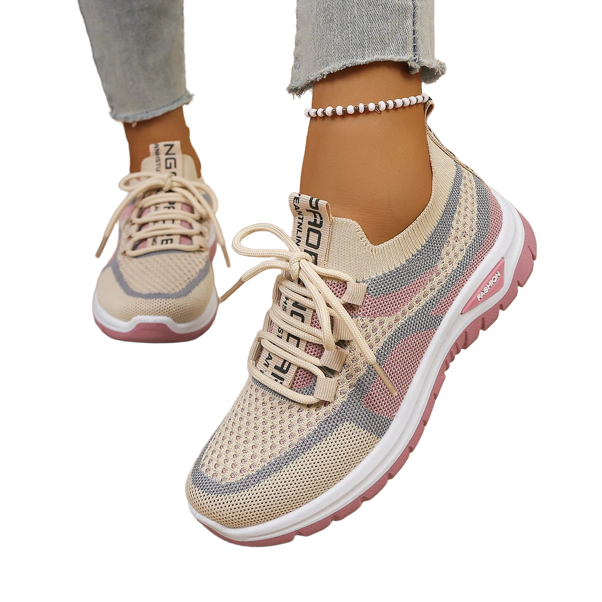 Women's shoes summer 2026 casual sneaker new style two-color single shoes, versatile, casual and fashionable work shoes