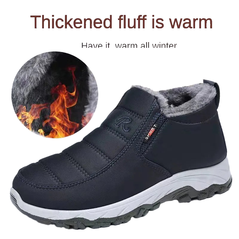 Men's Shoes Autumn Winter Casual Cotton Warm Wear Resistant Chunky Sole Affordable Free Shipping