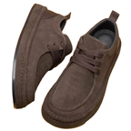Men's Shoes Are Fashionable Brown Casual Shoes Made of Durable Suede Material Comfortable Walking Shoes Suitable for Daily Wear