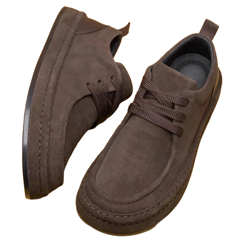 Men's Shoes Are Fashionable Brown Casual Shoes Made of Durable Suede Material Comfortable Walking Shoes Suitable for Daily Wear