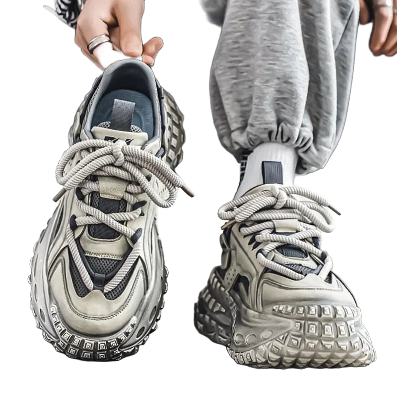 Men's Shoes 2025 Spring New Style Thick Sole Height Increasing Casual Mesh Breathable Fashion Trend Comfortable Chunky sneakers