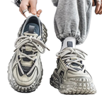 Men's Shoes 2025 Spring New Style Thick Sole Height Increasing Casual Mesh Breathable Fashion Trend Comfortable Chunky sneakers