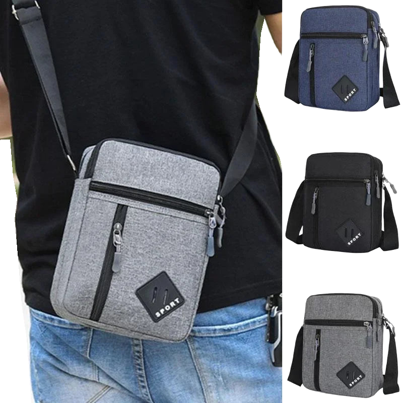 Men's Messenger Bag Crossbody Shoulder Bags Men Small Sling Pack For Work Business Waterproof Oxford Packs Satchel Purse