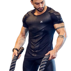 2026 Men Running Sports T-shirt Training Quick Dry Tight Short Sleeves Shirt Bodybuilding compress Fitness Tee Tops men Clothing