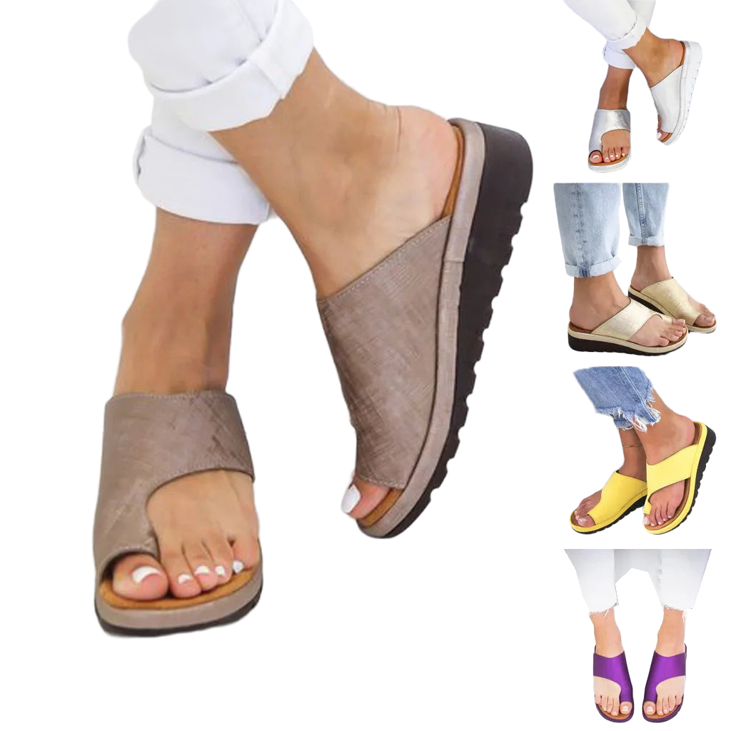 Women's Sandals  New Female Shoes Comfy Platform Flat Sole Orthopedic Bunion Corrector Plus Size 35-43 Casual Shoes Woman