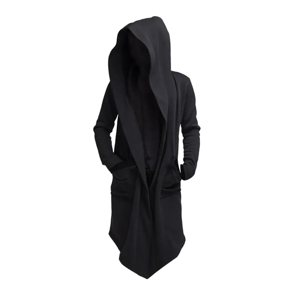 Fashionable Trench Coat  Warm Leisure Men Coat  Solid Color Long Sleeve Men Jacket