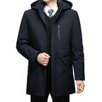 Business Men Thick Winter Big Hood Collar Warm Parka Waterproof Windproof NEW -40 Degrees Top Quality White Duck Down Jacket Men