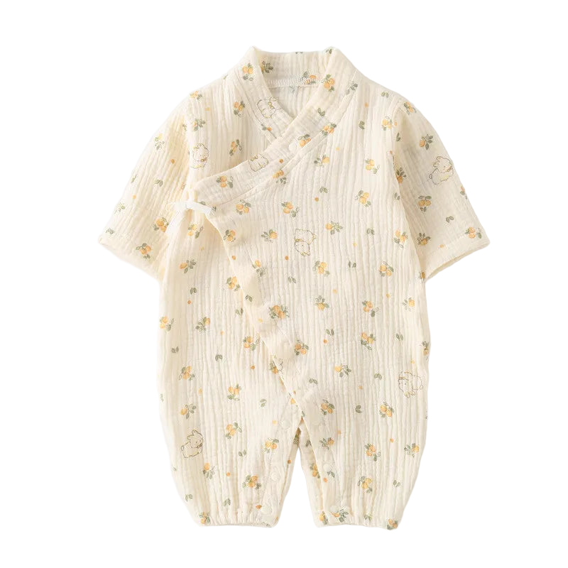 Baby Boys Girls Jumpsuit Clothes Newborn Muslin Cotton Long Sleeve Romper 0-2 Years