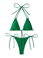 Sexy Triangle Bikini Women's Swimsuit 2025 Swimwear Micro Thong Bikinis Sets Trend  Two-piece Bathing Suit for Female Beach Wear